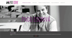 Desktop Screenshot of pacoescriva.com